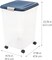 IRIS Airtight Pet Food Storage Containers with Attachable Casters